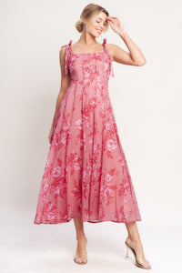 Flying Tomato Romantic Canopy Woven Midi Dress