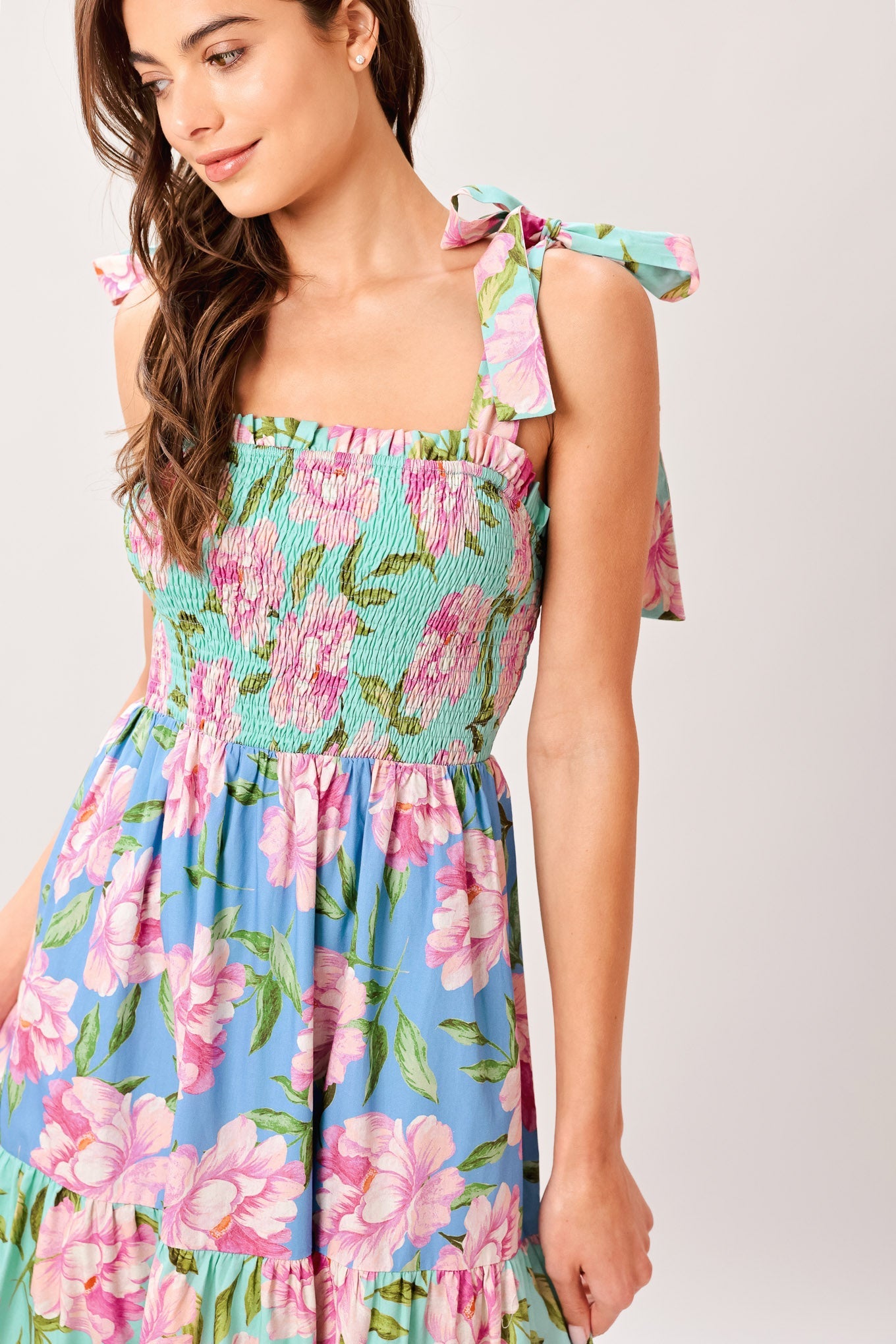 Flying Tomato Pastel Glow Woven Maxi Dress