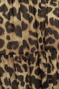 Flying Tomato Seasonless Styling Animal Print Woven Maxi Skirt