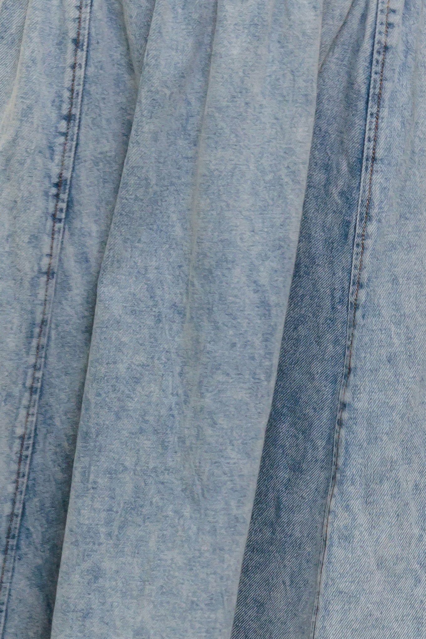 Flying Monkey Americana Acid Washed Denim Midi Skirt