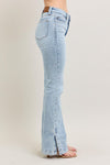 Judy Blue High Rise Vintage Wash Side Slit Bootcut Jeans