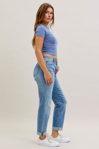 Judy Blue Mid Rise Boyfriend Jeans