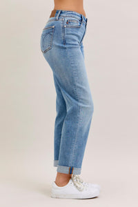 Judy Blue Mid Rise Boyfriend Jeans
