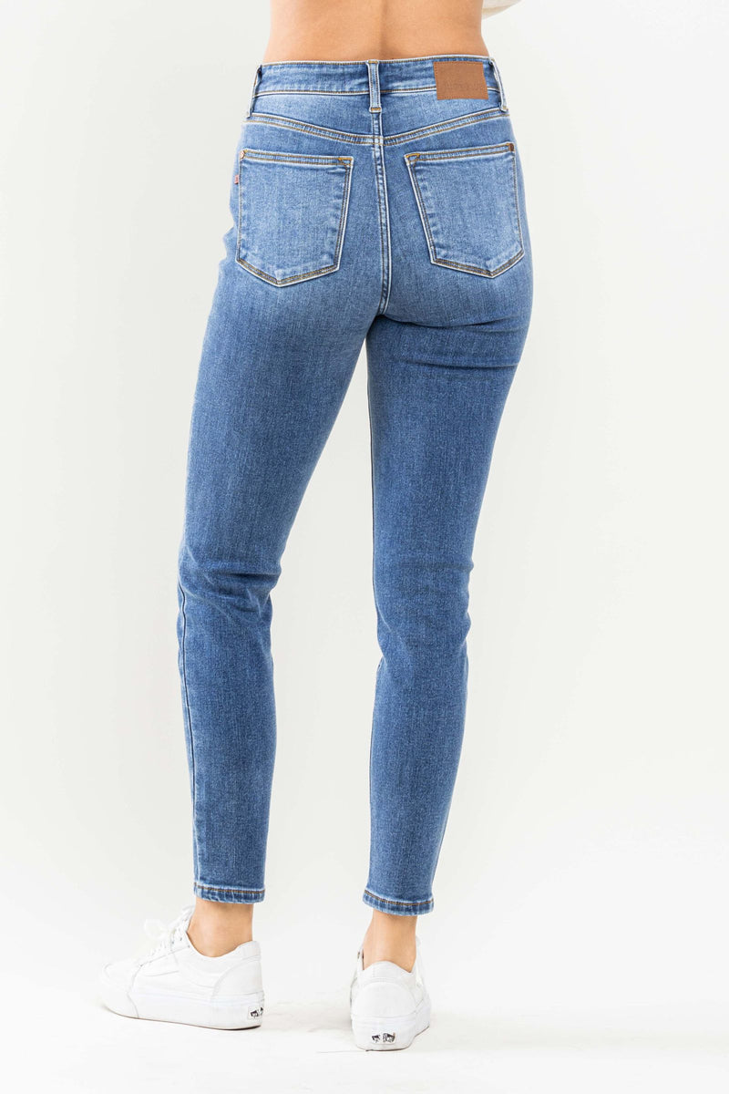 Judy Blue High Rise Classic Thermal Skinny Jeans