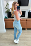 Judy Blue High Rise Patch Pocket Destroyed Boyfriend Jeans