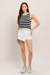 Flying Tomato Clean Coast Knit Top