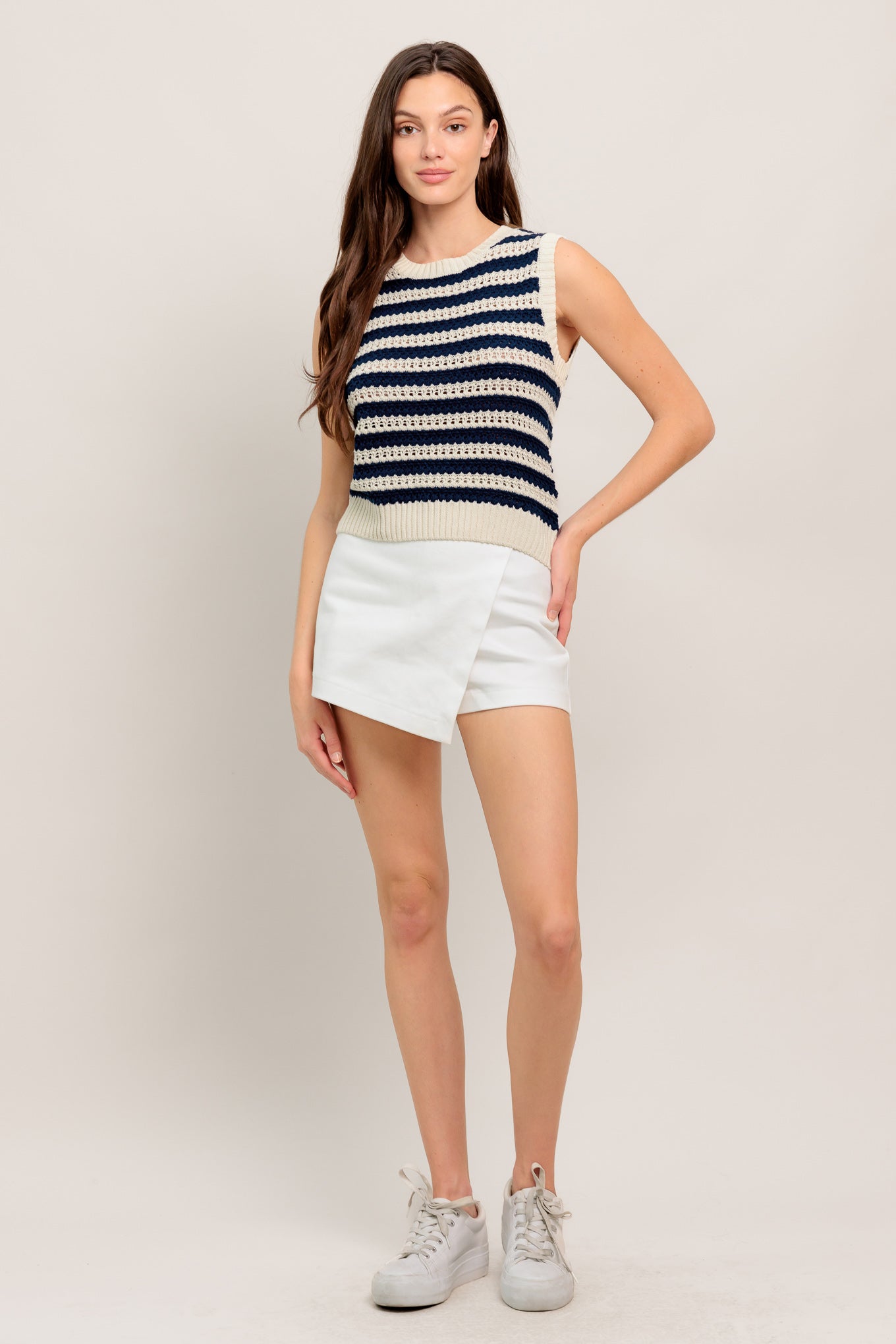 Flying Tomato Clean Coast Knit Top