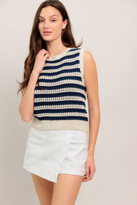 Flying Tomato Clean Coast Knit Top