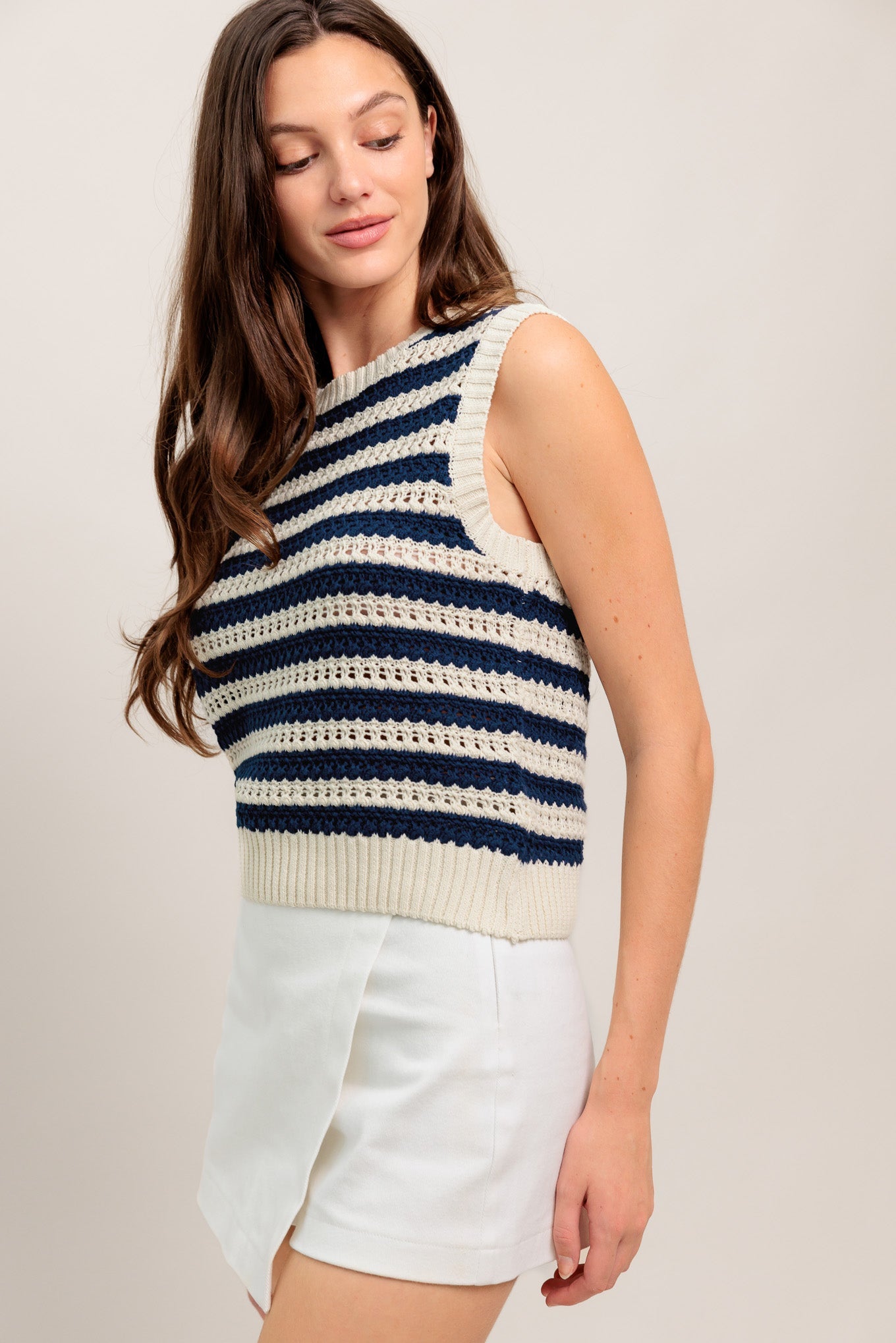 Flying Tomato Clean Coast Knit Top