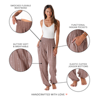 Lotus and Luna Yao Print Harem Pants