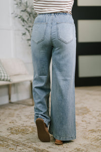 Judy Blue High Rise Palazzo Featherweight Jeans 881073