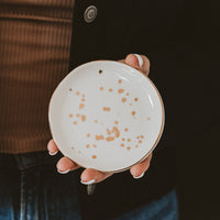Sweet Water Decor Gold Speckled Jewelry Dish