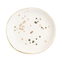 Sweet Water Decor Gold Speckled Jewelry Dish