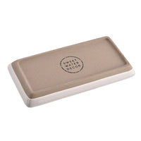 Sweet Water Decor Cream Stoneware Tray