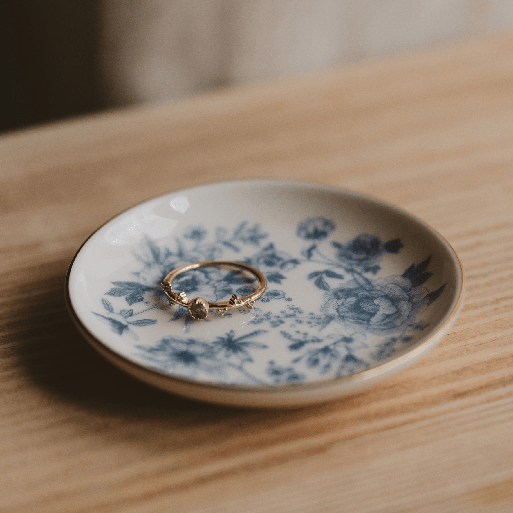 Sweet Water Decor Blue Delft Jewelry Dish