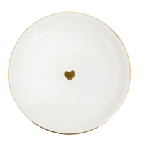 Sweet Water Decor Gold Heart Jewelry Dish