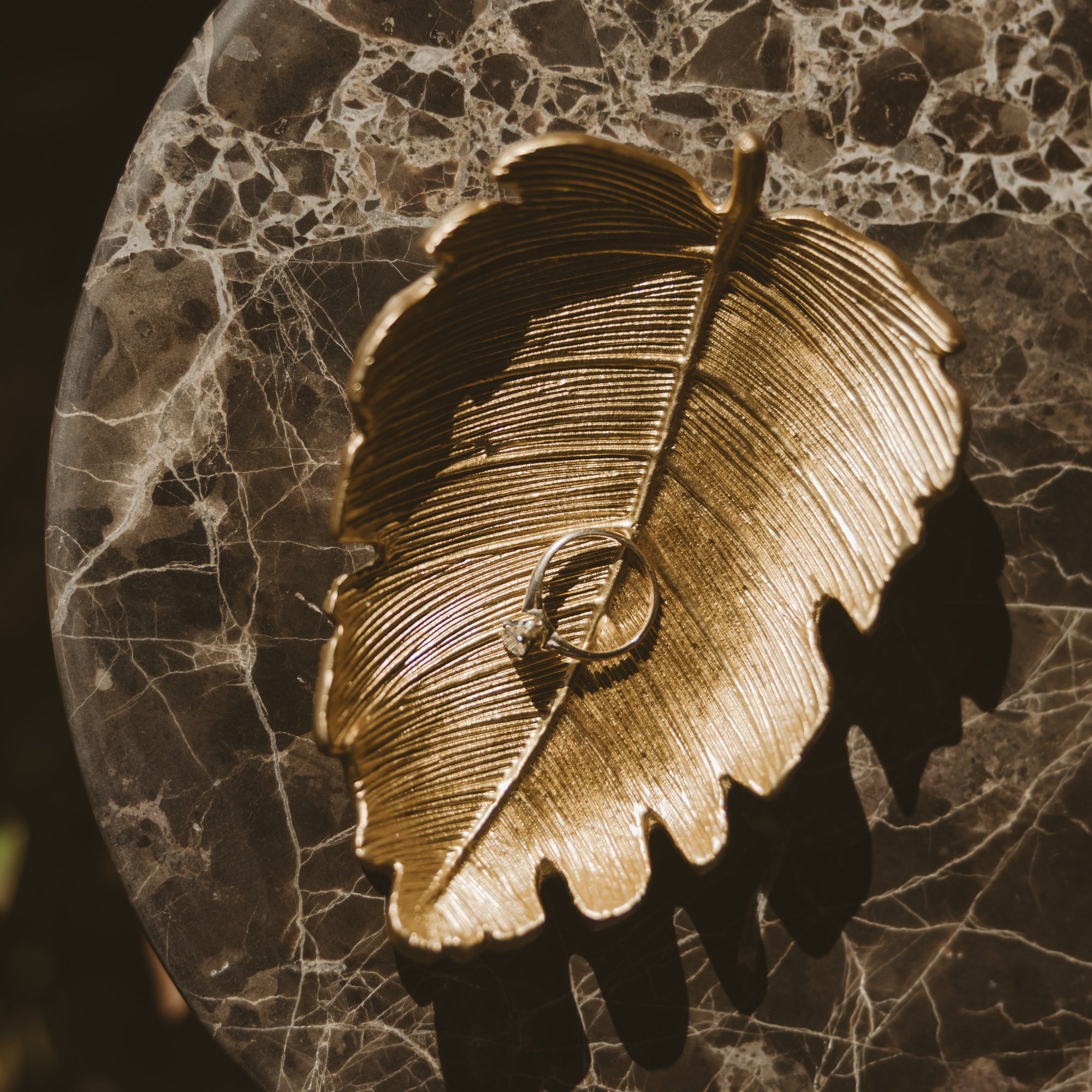 Sweet Water Decor Leaf Accessory/Jewelry Dish