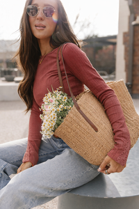 Ampersand Avenue Lovely Lace Long Sleeve - Petal