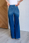 Judy Blue High Rise Control Top Retro Wide Leg Jeans