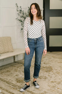 Zoey Mid Rise Billie Boyfriend Jean in Everyday Indigo