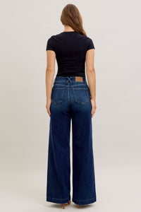 Judy Blue High Rise Trouser Wide Leg Jeans 82678