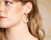 Collette Labradorite Large Crescent Circle Earrings