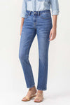 LOVERVET by Vervet Mid Rise Slim Ankle Straight Jeans