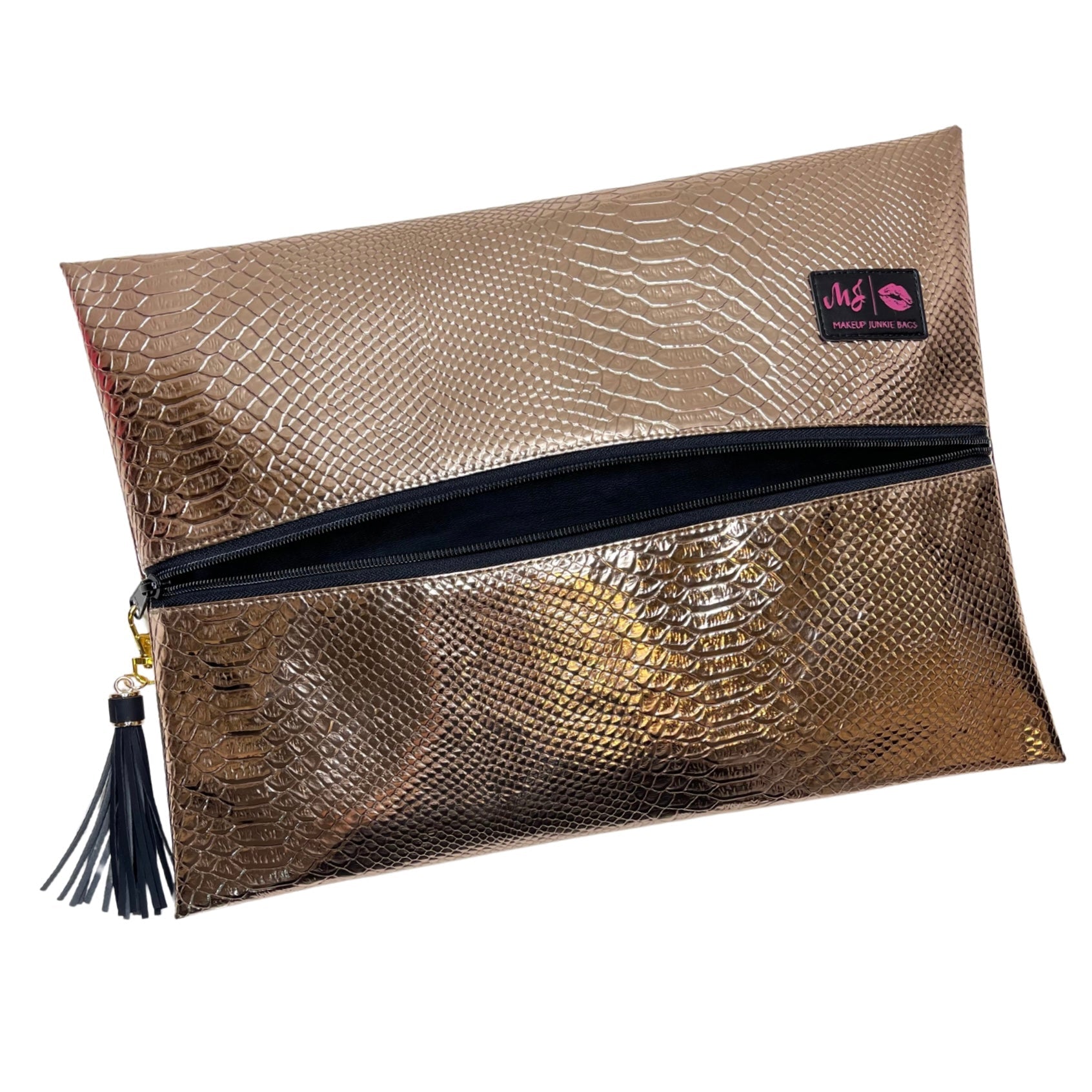Makeup Junkie Rose Gold Python