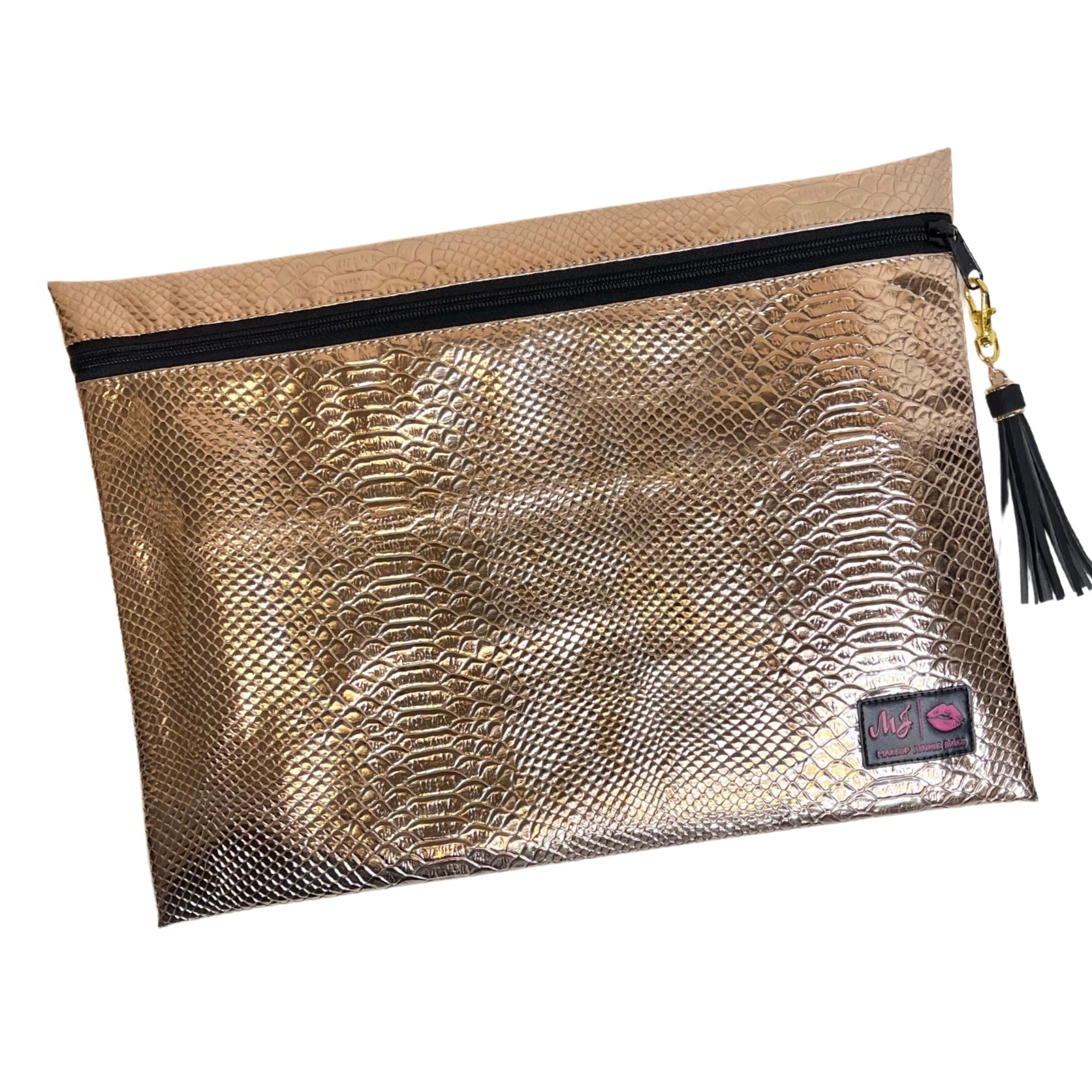 Makeup Junkie Rose Gold Python