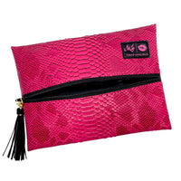 Makeup Junkie Bags Pink Python