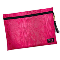 Makeup Junkie Bags Pink Python