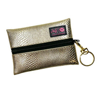 Makeup Junkie Bags Gold Serpent