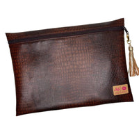 Makeup Junkie Bags Choco Croc