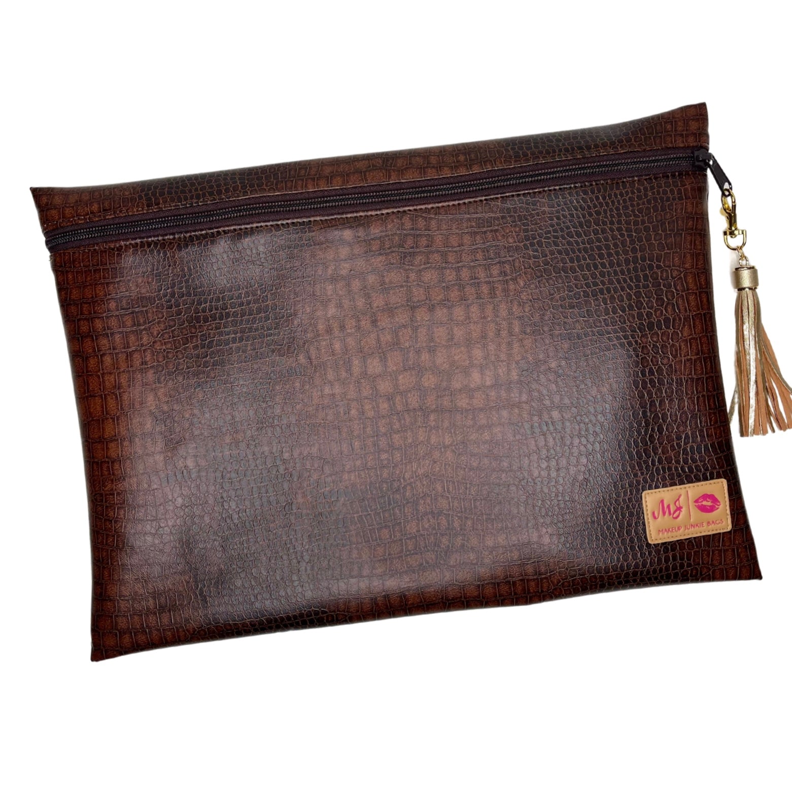 Makeup Junkie Bags Choco Croc
