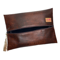 Makeup Junkie Bags Choco Croc