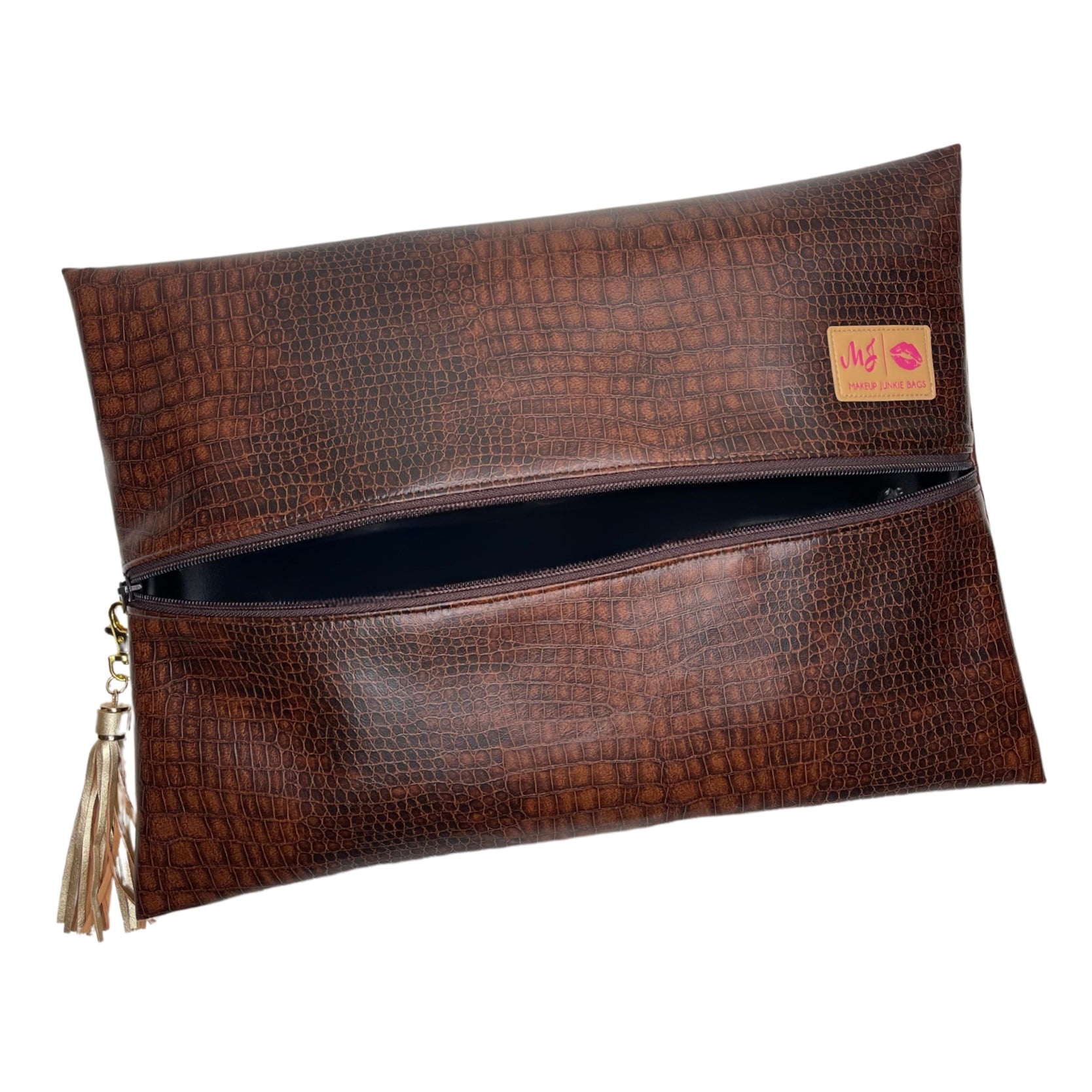 Makeup Junkie Bags Choco Croc