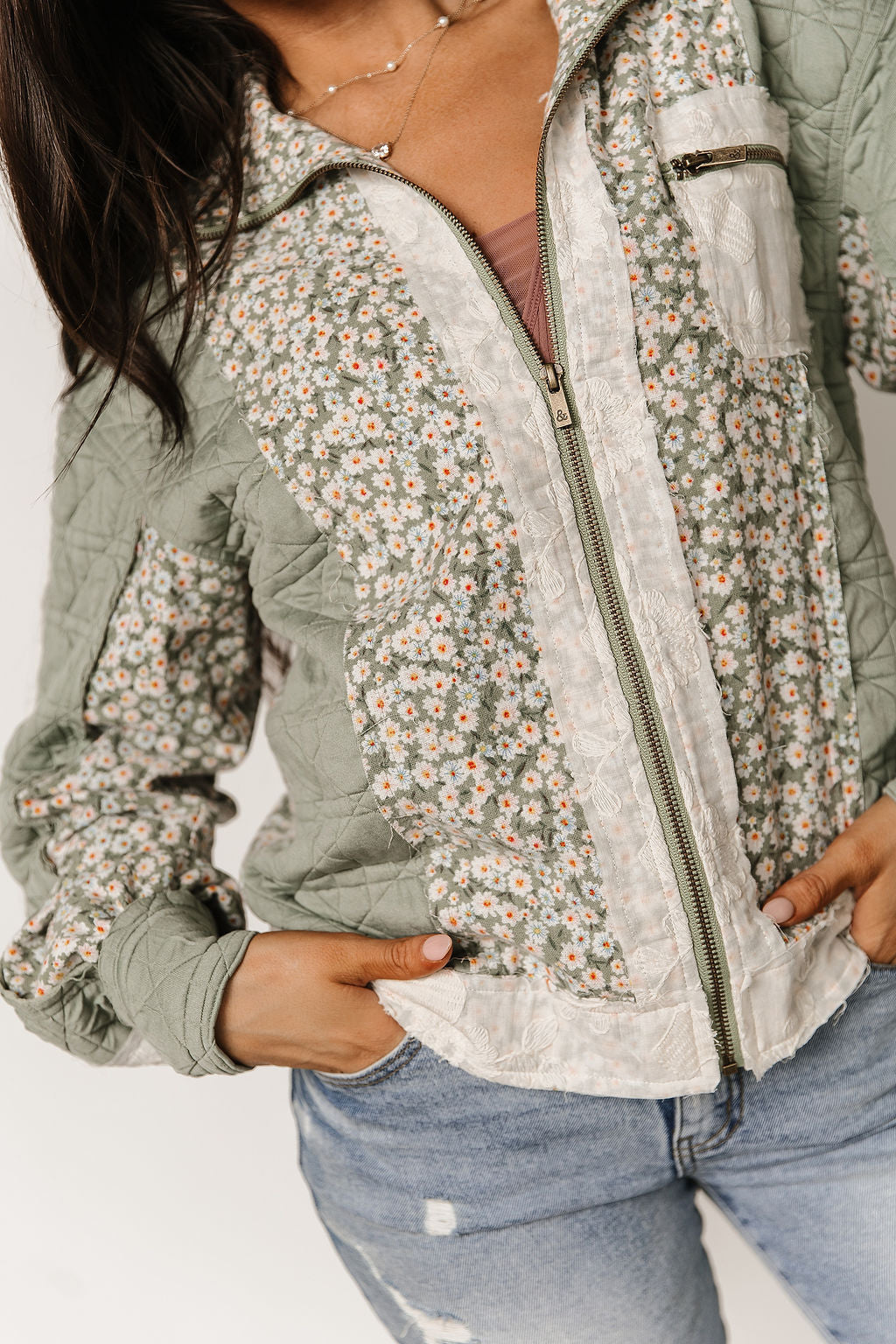 Ampersand Avenue Patch Me Pretty Bomber Jacket