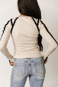Ampersand Avenue Laced In Love Long Sleeve - Cream