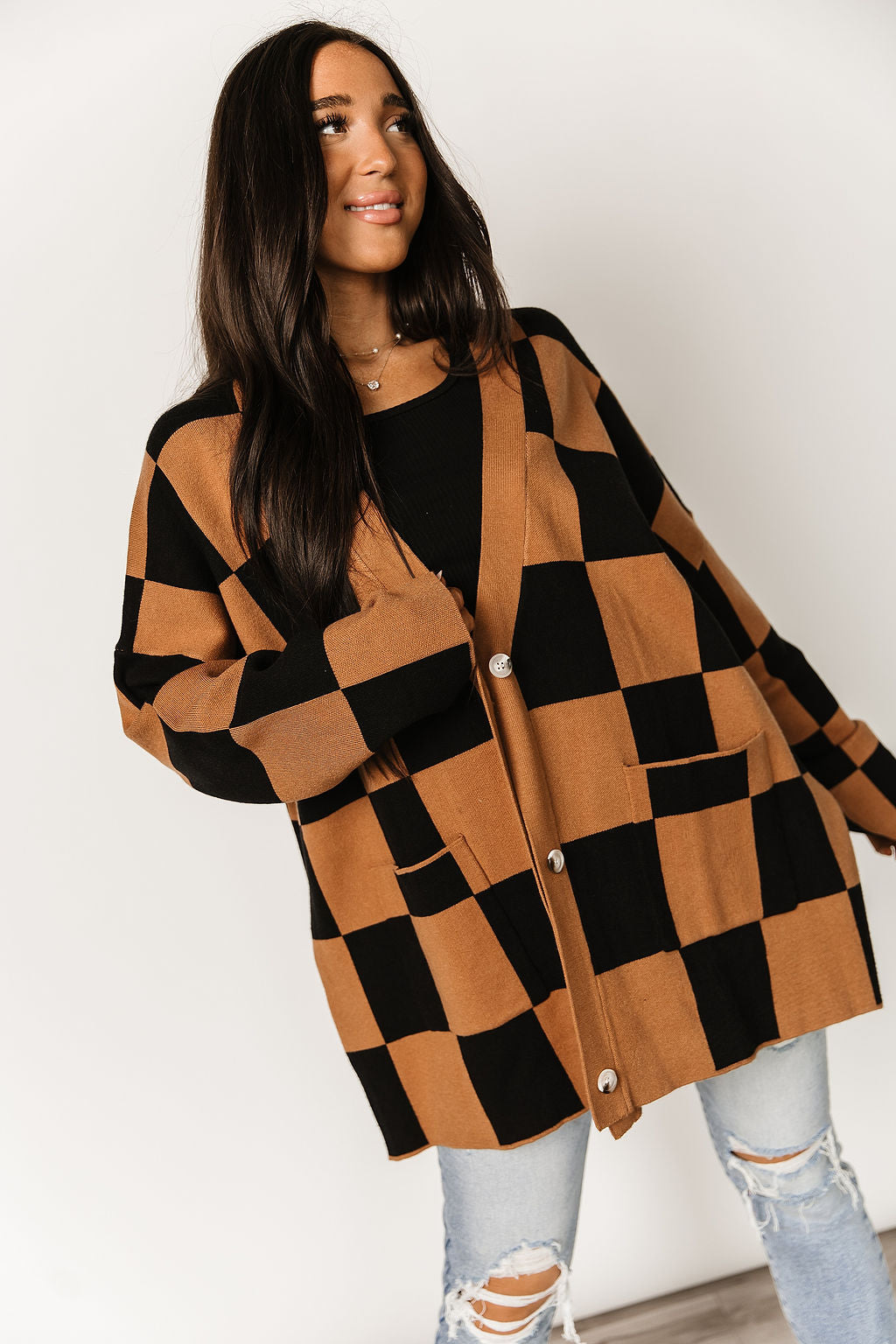 Ampersand Avenue Oversized Cardigan - Check Her Out
