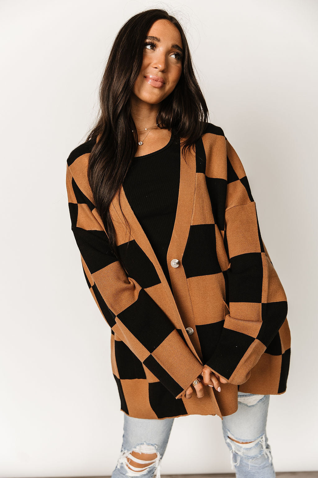 Ampersand Avenue Oversized Cardigan - Check Her Out