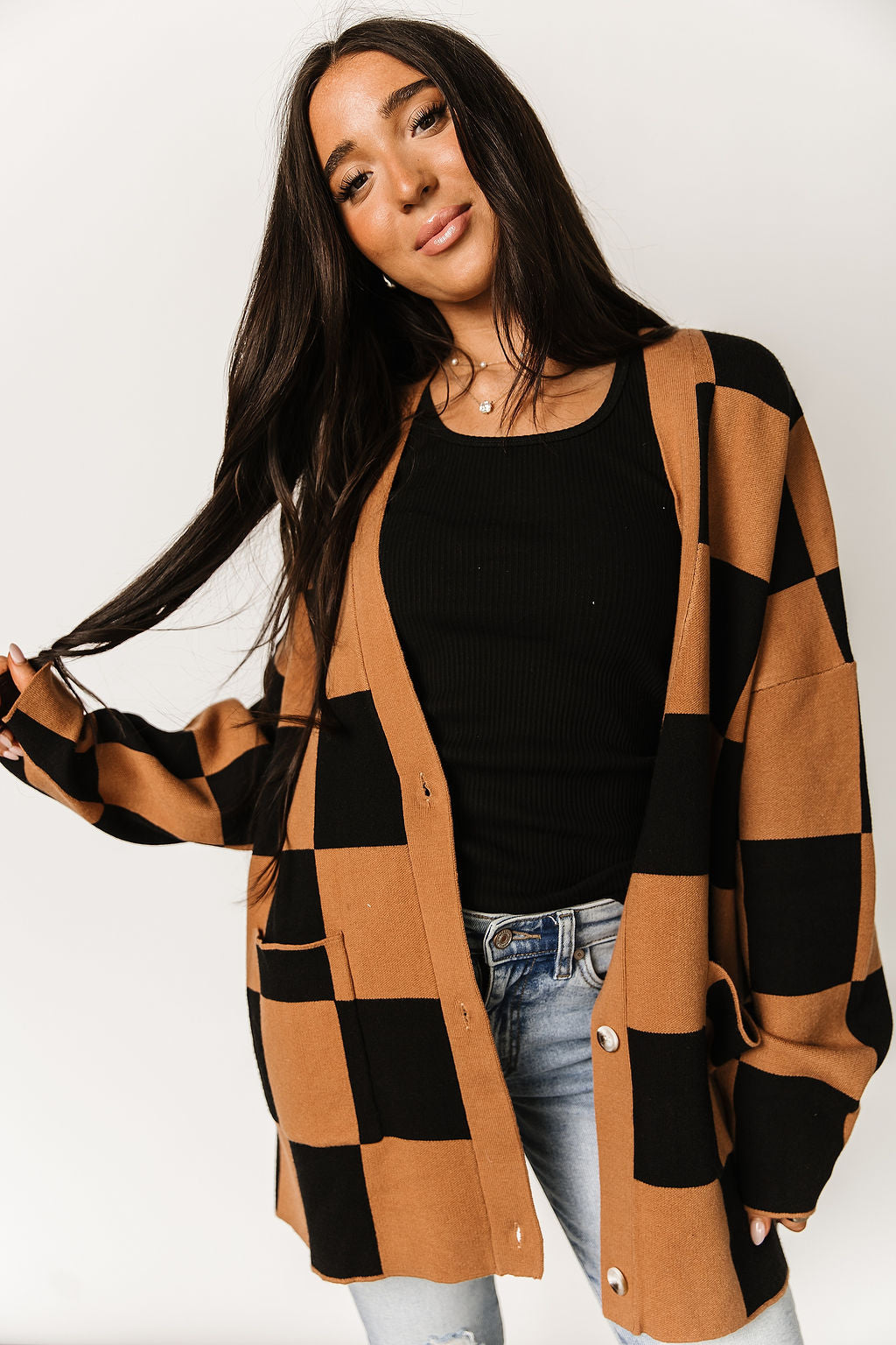 Ampersand Avenue Oversized Cardigan - Check Her Out