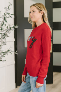 Merry Tinsel Pullover Knit Sweater
