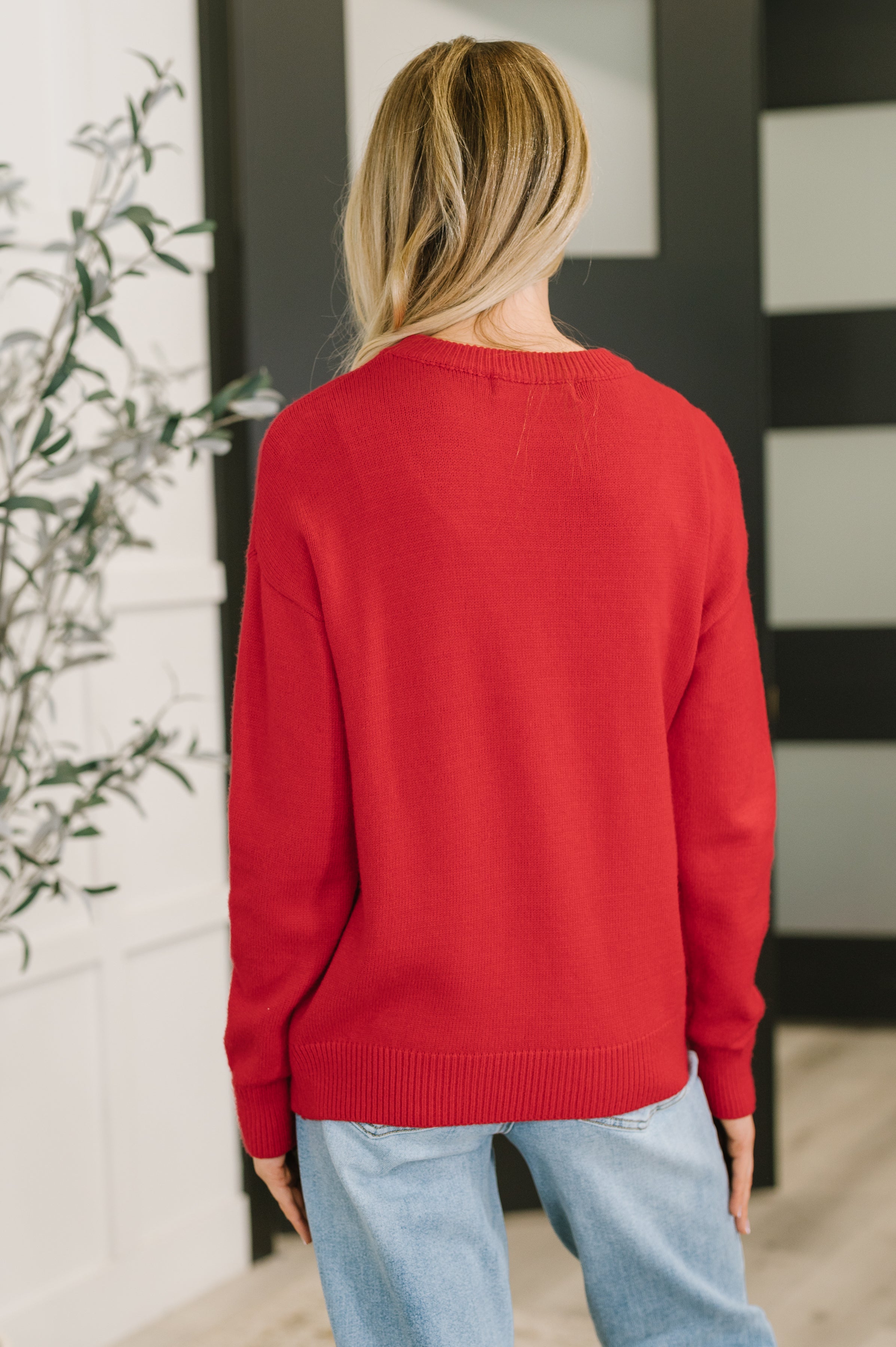 Merry Tinsel Pullover Knit Sweater