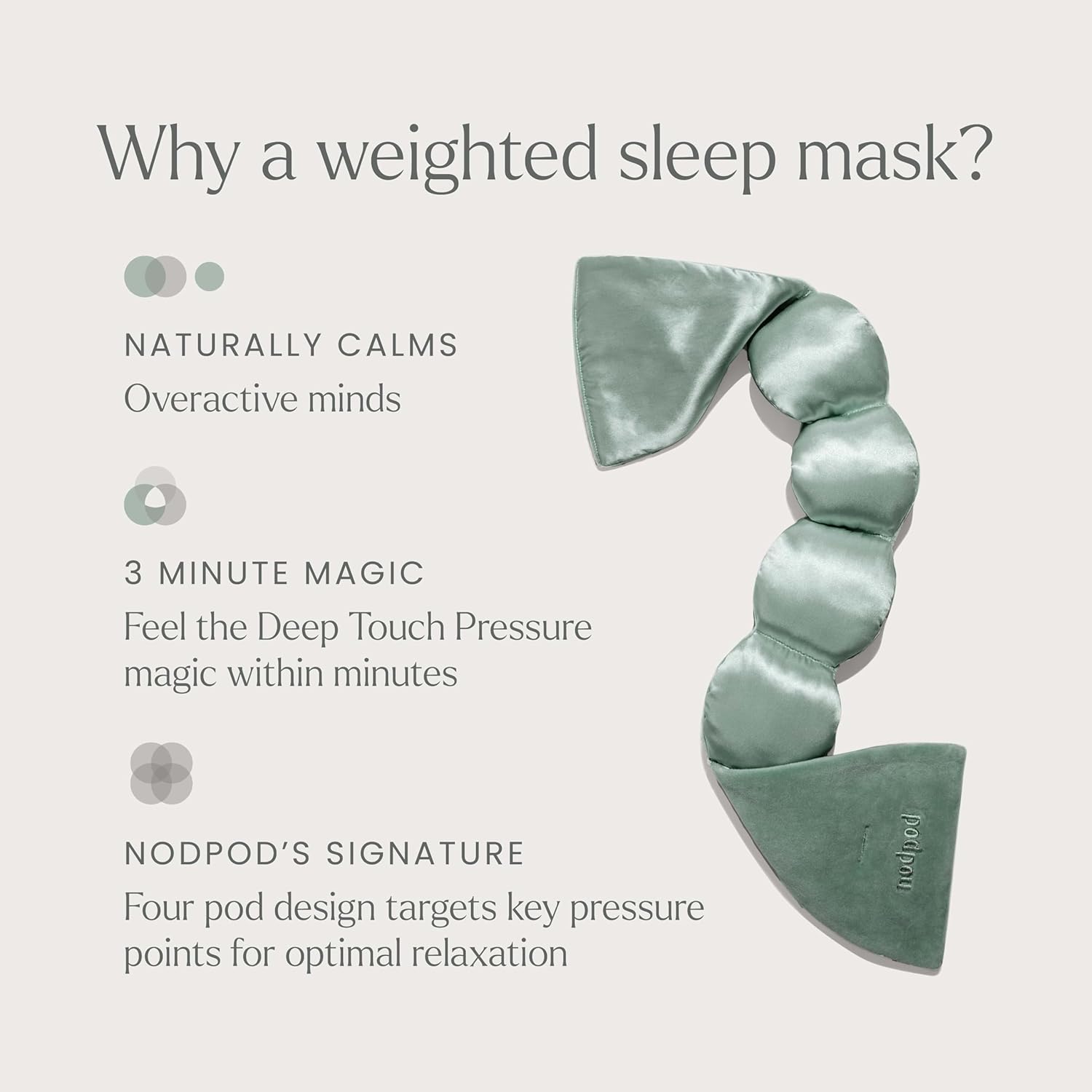 Nodpod Mineralized Silk™ Sleep Mask