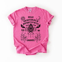 Ouija Board Comfort Colors Graphic T-Shirt Pink