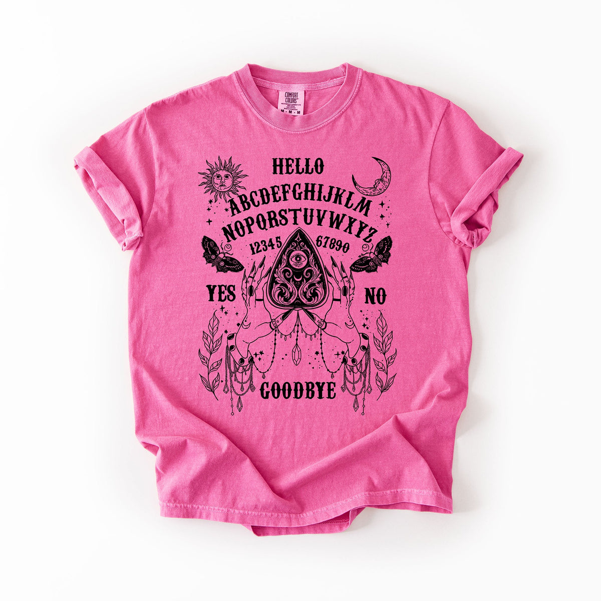 Ouija Board Comfort Colors Graphic T-Shirt Pink