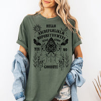 Ouija Board Comfort Colors Graphic T-Shirt Green