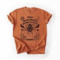 Ouija Board Comfort Colors Graphic T-Shirt Orange