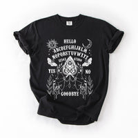 Ouija Board Comfort Colors Graphic T-Shirt Black