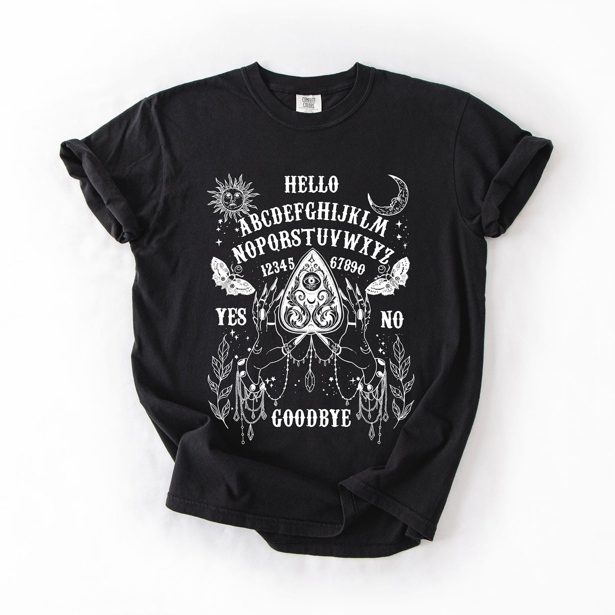 Ouija Board Comfort Colors Graphic T-Shirt Black
